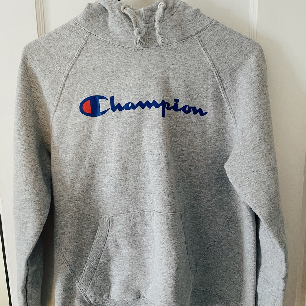 Gray champion hoodie
